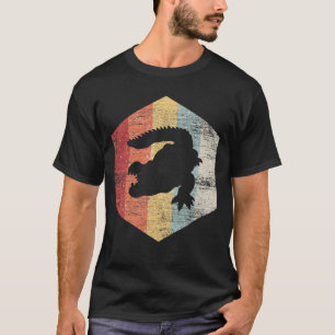 T-shirt Crocodile noir