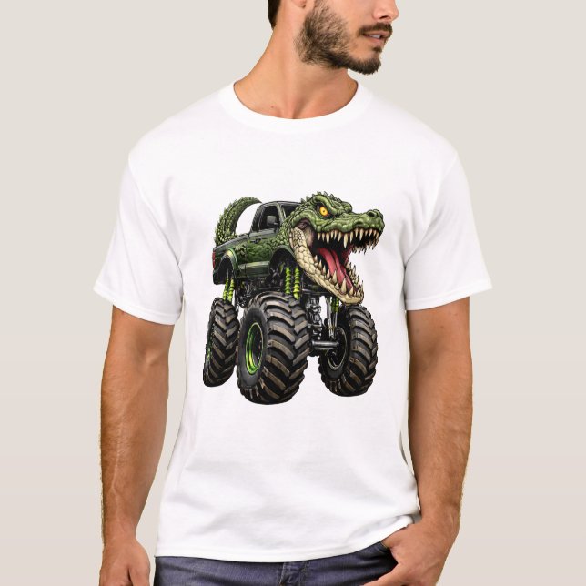 T-shirt Crocodile Off-Road Monster Truck (Devant)