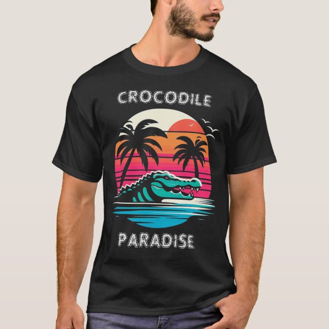 T-SHIRT CROCODILE PARADISE (Devant)