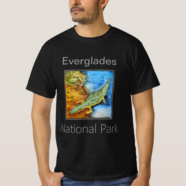 T-shirt Crocodile, Parc national des Everglades (Devant)