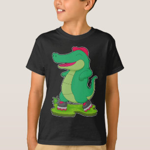 T-shirt Crocodile Patinage en ligne Patins à rouleaux
