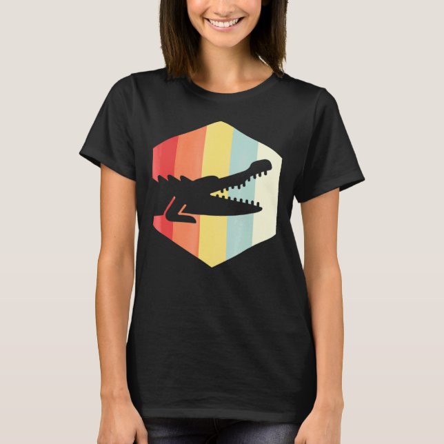 T-shirt Crocodile rétro (Devant)