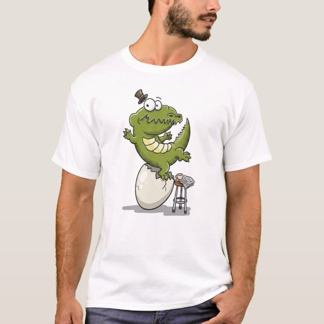 T-shirt Crocodile sortant d'un œuf (Devant)