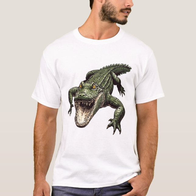 T-shirt crocodile vintage (Devant)
