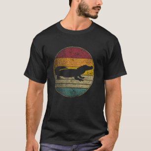 T-shirt Crocodile - Vintage Silhouette rétro en détresse 6