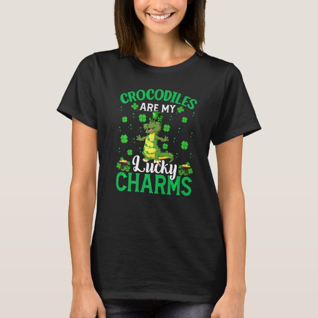 T-shirt Crocodiles Sont Mes Charmants Chic Crocodile St Pa (Devant)