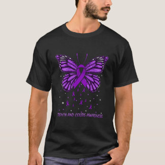 T-shirt Croh'N And Colitis Awareness Butterfly