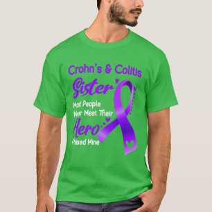 T-shirt Crohns Colitis Soeur La Plupart Des Gens Ne Rencon