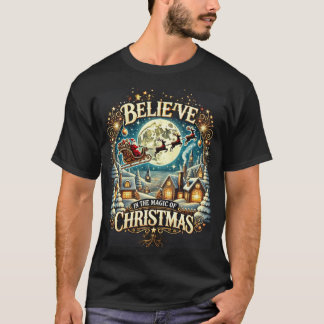 T-shirt Croire à la magie de Noël - Festive