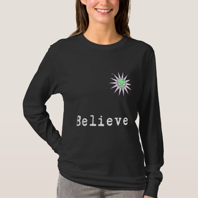 T-shirt Croire Alien Chemise (Devant)