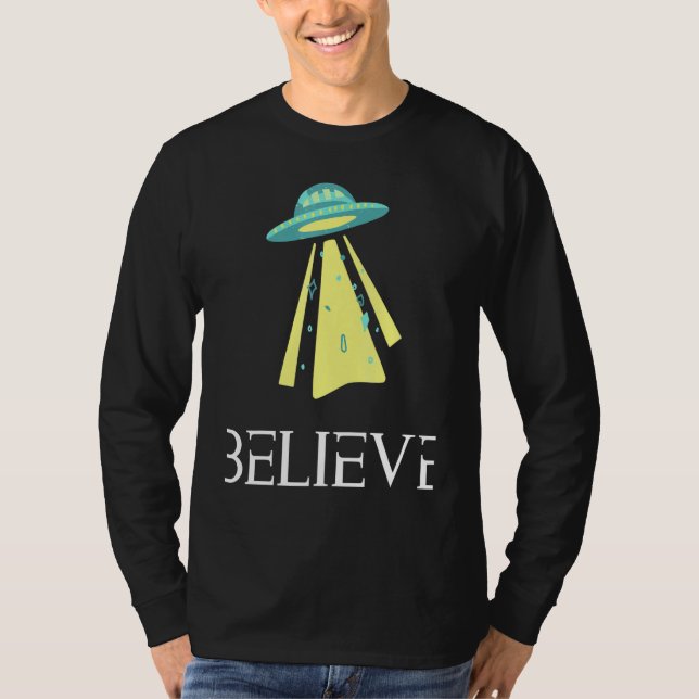 T-shirt Croire Alien Chemise 1 (Devant)