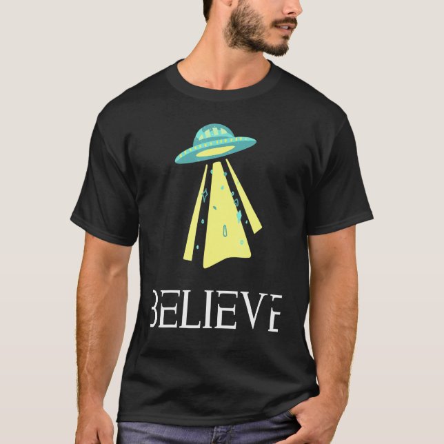 T-shirt Croire Alien Chemise 1 (Devant)