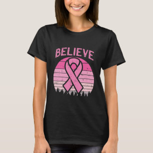 T-shirt Croire Conception de sensibilisation au cancer du