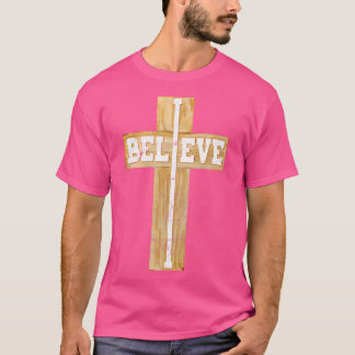T-shirt Croire Croix chrétienne Jésus Christ chrétiens