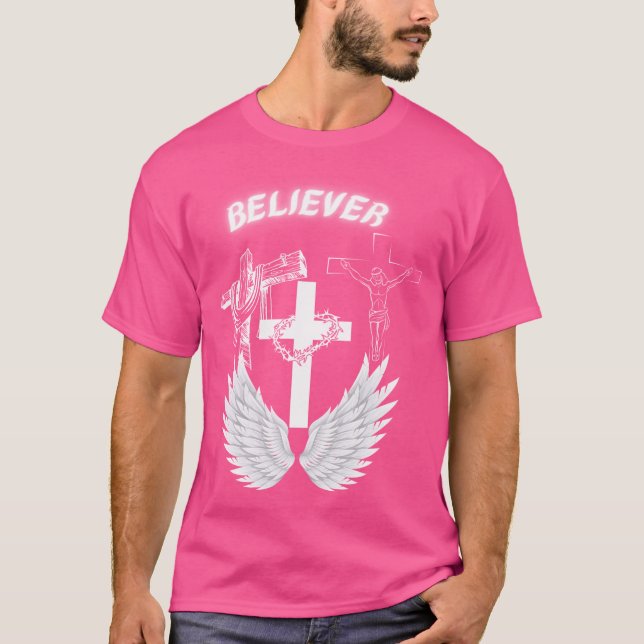 T-shirt Croire En Jésus Christ (Devant)