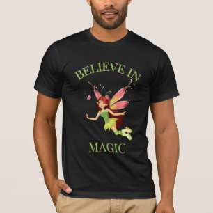 T-shirt Croire en la magie Fée mignonne Papillon Fantaisie