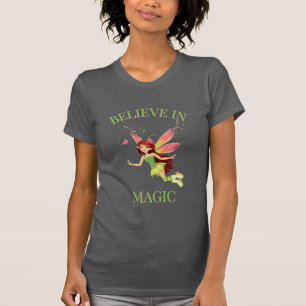 T-shirt Croire en la magie Fée mignonne Papillon Fantaisie