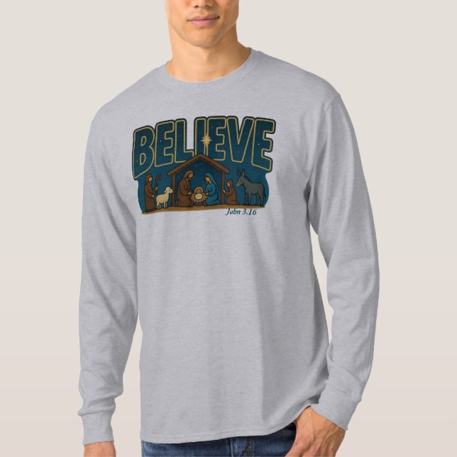 T-shirt Croire en la Nativité (Devant)