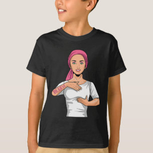 T-shirt Croire en la sensibilisation au cancer du sein Asl
