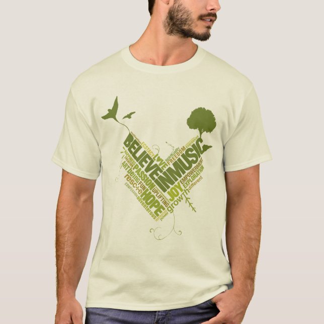 T-shirt Croire en Music Graphic T (Devant)