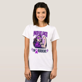 T-shirt Croire et combattre le guerrier du cancer du pancr