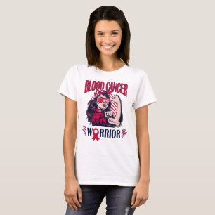 T-shirt Croire et combattre le guerrier du cancer du sang