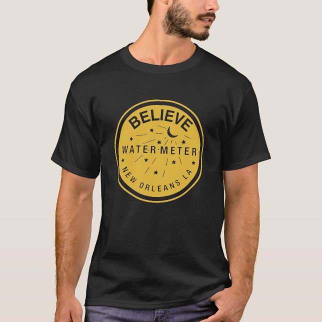 T-shirt Croire la couverture du compteur d'eau (Devant)