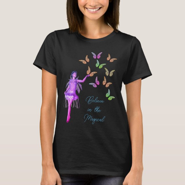 T-shirt Croire les papillons Fairy Inspirational (Devant)