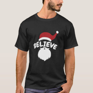 T-shirt Croire Santa Mignon Noël