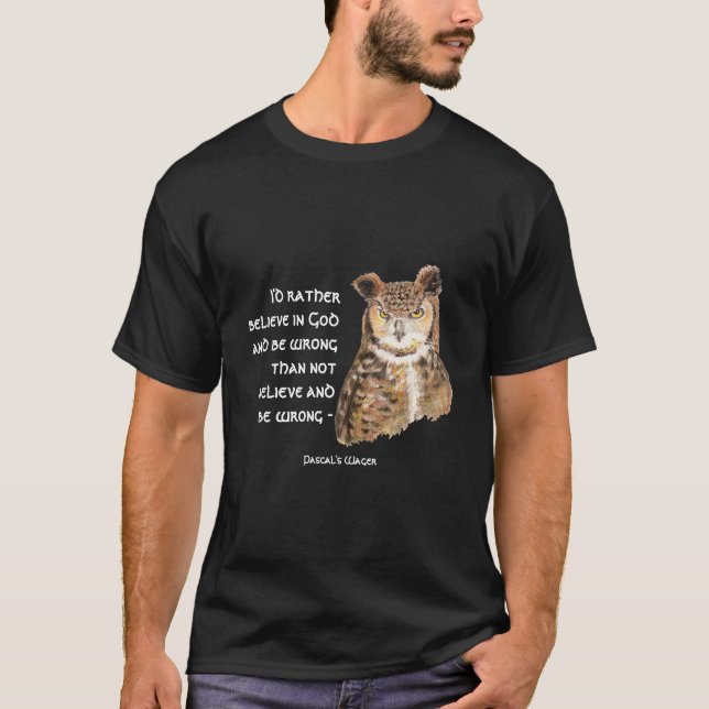T-shirt Crois en Dieu, Pari de Pascal, Citation de la Chou (Devant)