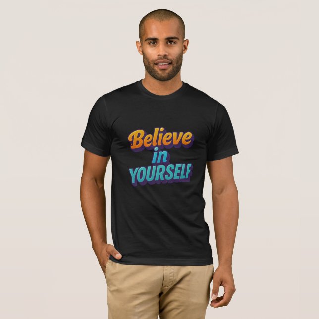 T-shirt Crois en toi-même (Devant entier)