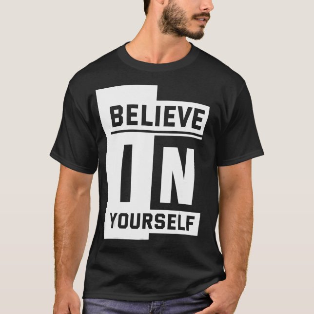T-shirt Crois en toi-même (Devant)