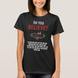 T-shirt Crois-Tu ? Jean 3:36 Verse de la Bible
