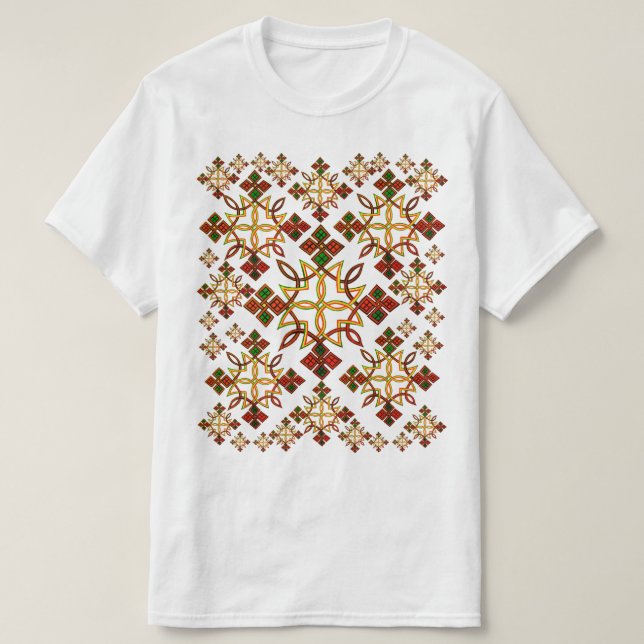 T-shirt croisé éthiopien de Rootz Meskel (Design devant)