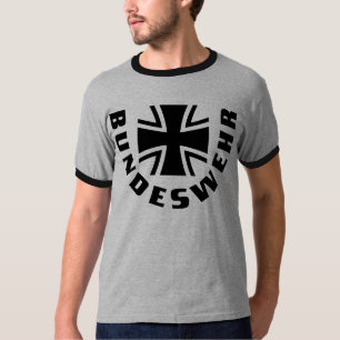 T-shirt croisé noir de Bundeswehr Kreuz Schwarz