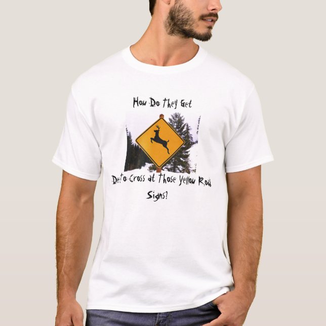 T-shirt Croisement de cerfs communs (Devant)