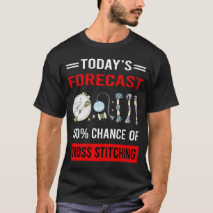 T-shirt Croisement de prévision d'aujourd'hui