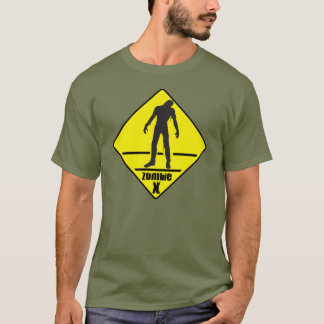 T-shirt Croisement de zombi