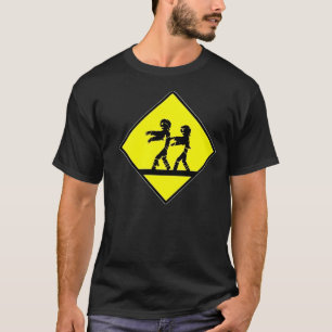 T-shirt Croisement de zombi