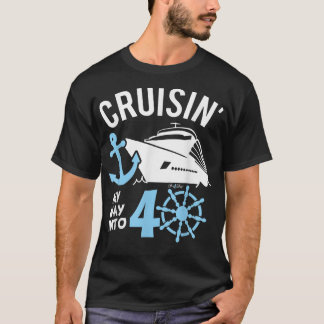 T-shirt Croiser ma voie en 40, Oh Ship, j'ai 40 ans, Anniv