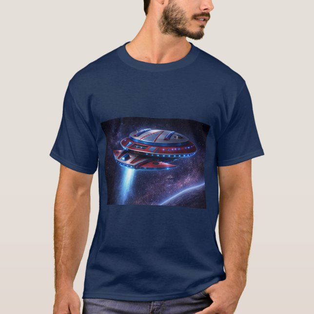 T-shirt Croiseur de l'espace lointain  ("UFO Ship")