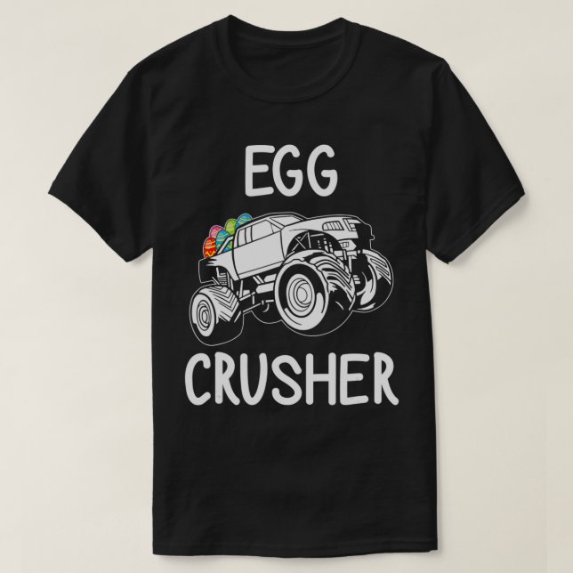 T-shirt Croiseur d'oeufs Monster Camion Garçons Enfants Fu (Design devant)