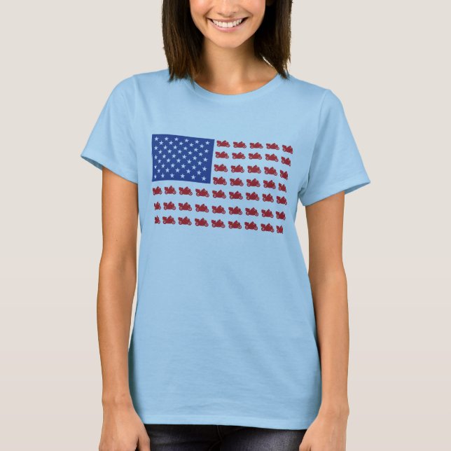 T-shirt Croiseur-Drapeau-Moteur (Devant)