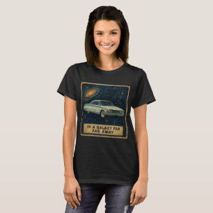 T-shirt Croiseur Rétro dans l'Espace Profond