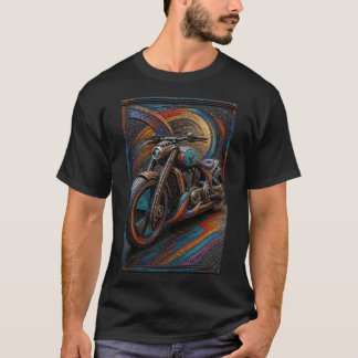 T-shirt Croiseur Rétro Spectrum Mosaïque Artistique