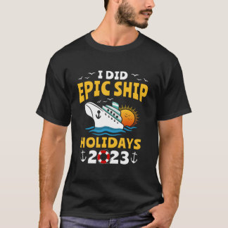 T-shirt Croisière 2023 Voyage Bateau de Croisière