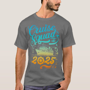 T-shirt Croisière 2025 Garçons Filles Voyage en famille Dr