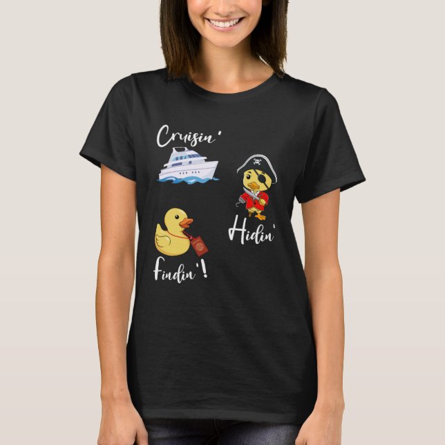 T-shirt Croisière à la recherche de canards en caoutchouc  (Devant)
