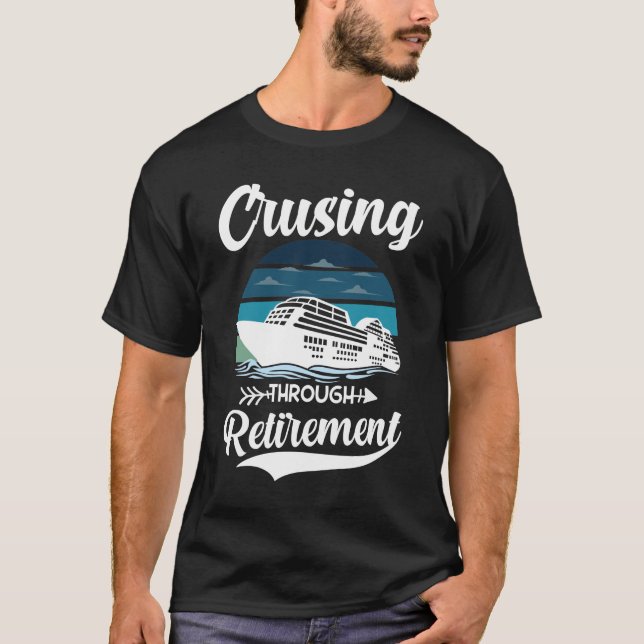 T-shirt Croisière À La Retraite (Devant)