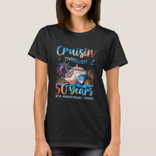 T-shirt Croisière à travers 50 ans Croisière d'anniversair